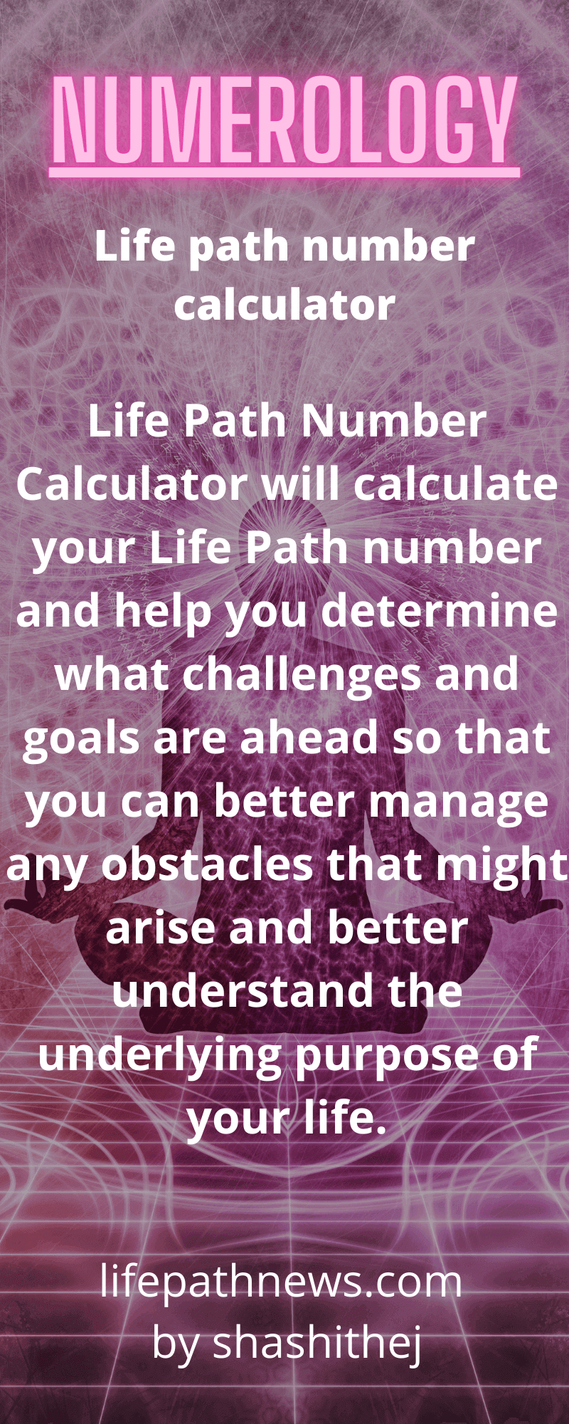 Numerology life path number calculator